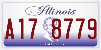 IL license plate A178779