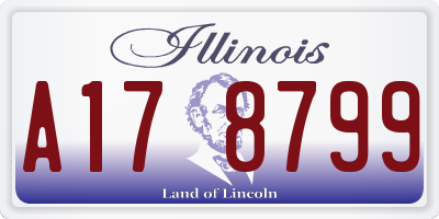 IL license plate A178799