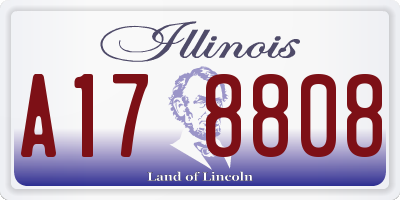 IL license plate A178808