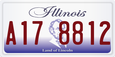 IL license plate A178812