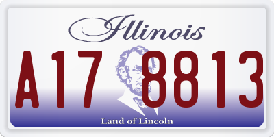 IL license plate A178813