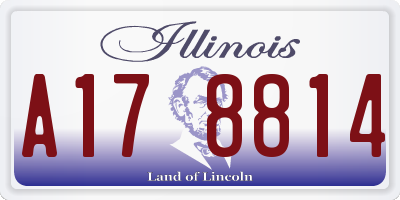 IL license plate A178814