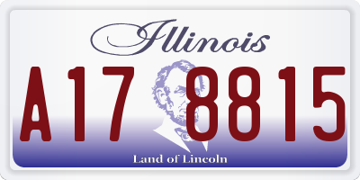 IL license plate A178815