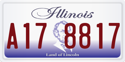 IL license plate A178817