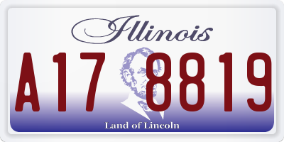 IL license plate A178819