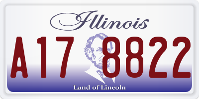 IL license plate A178822