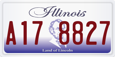 IL license plate A178827