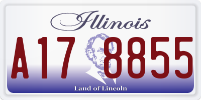 IL license plate A178855