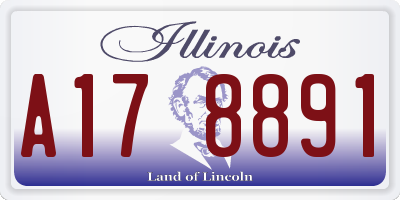 IL license plate A178891