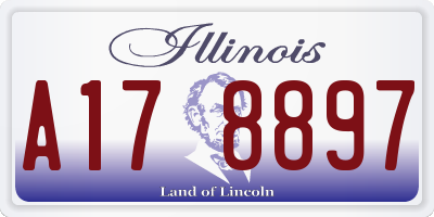 IL license plate A178897