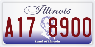 IL license plate A178900