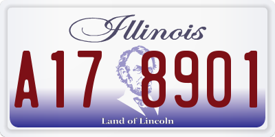 IL license plate A178901