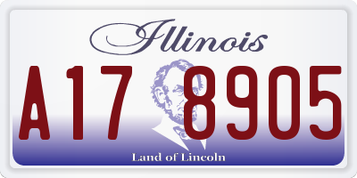 IL license plate A178905