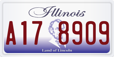 IL license plate A178909