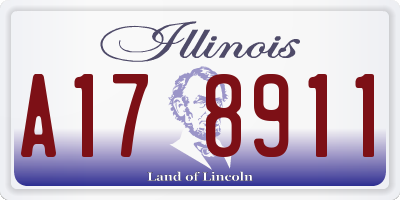 IL license plate A178911