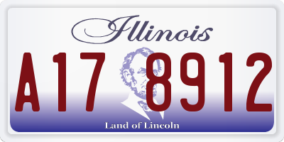 IL license plate A178912
