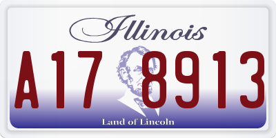 IL license plate A178913