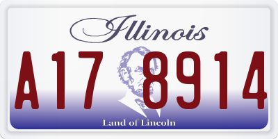 IL license plate A178914