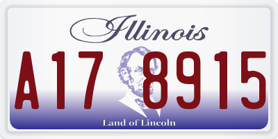 IL license plate A178915
