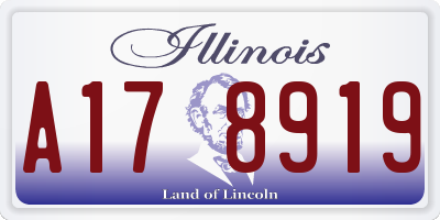 IL license plate A178919