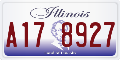 IL license plate A178927