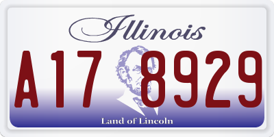 IL license plate A178929