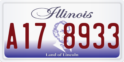 IL license plate A178933