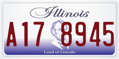 IL license plate A178945