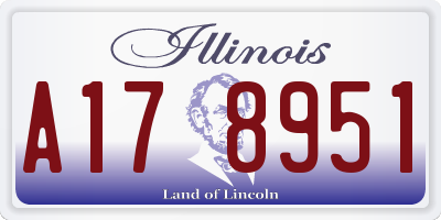 IL license plate A178951
