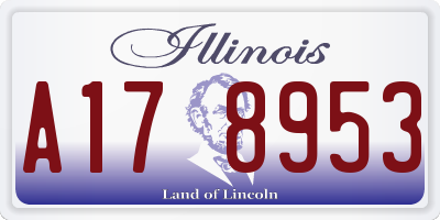 IL license plate A178953