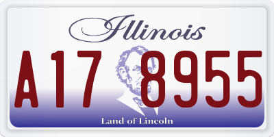 IL license plate A178955