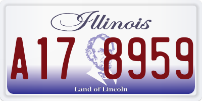 IL license plate A178959