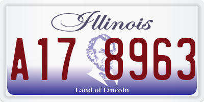 IL license plate A178963