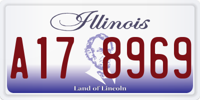 IL license plate A178969
