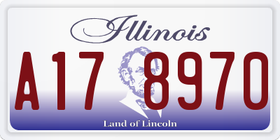 IL license plate A178970