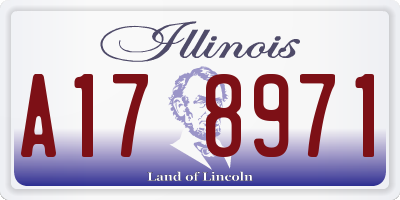 IL license plate A178971