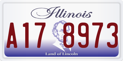 IL license plate A178973
