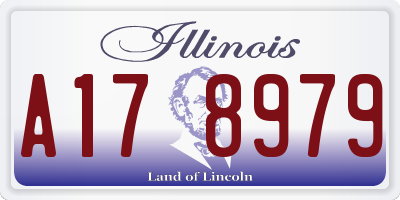 IL license plate A178979