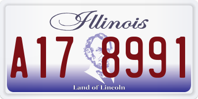 IL license plate A178991
