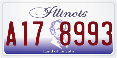 IL license plate A178993