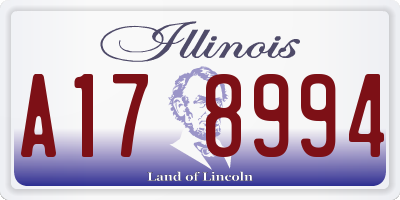 IL license plate A178994