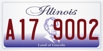 IL license plate A179002