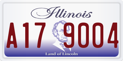IL license plate A179004