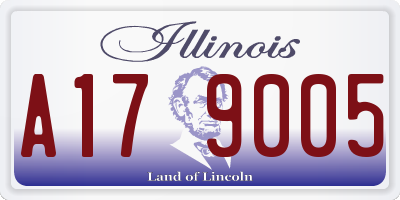 IL license plate A179005