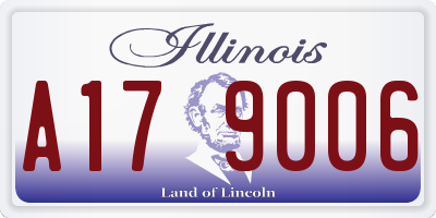 IL license plate A179006