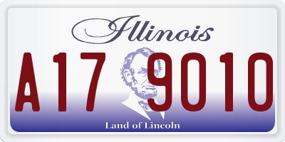IL license plate A179010