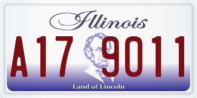IL license plate A179011