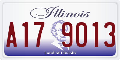 IL license plate A179013