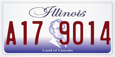 IL license plate A179014