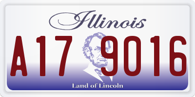 IL license plate A179016